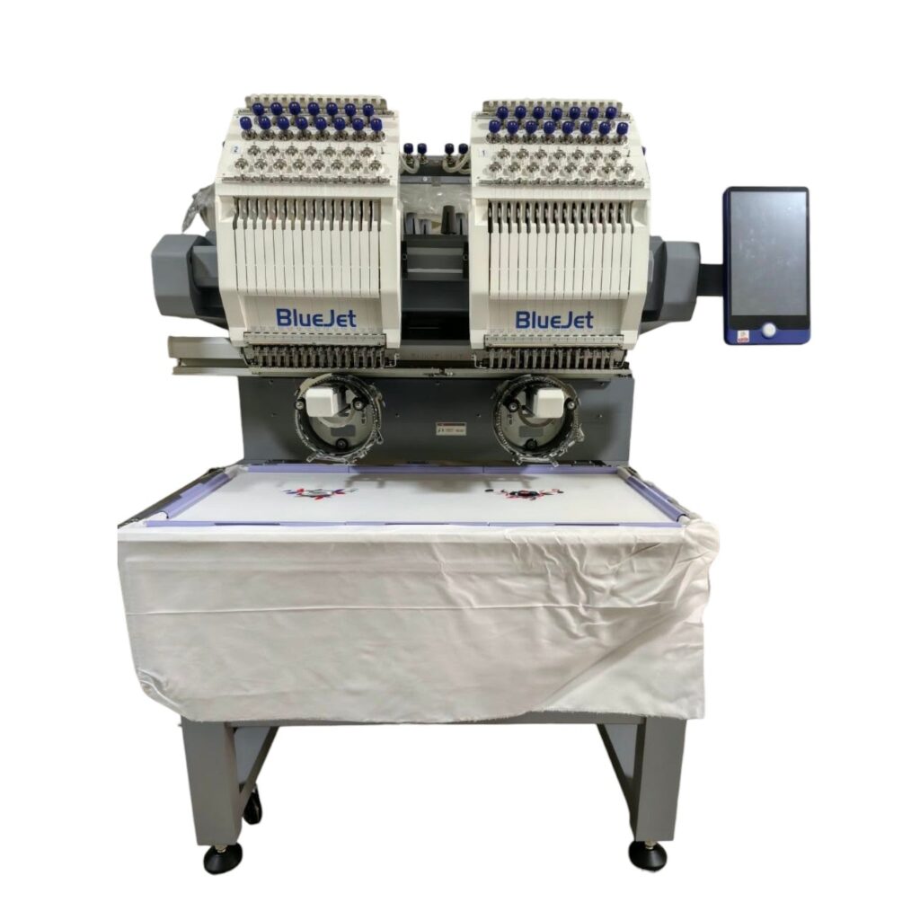 Bordadora industrial BlueJet de 2 cabezas